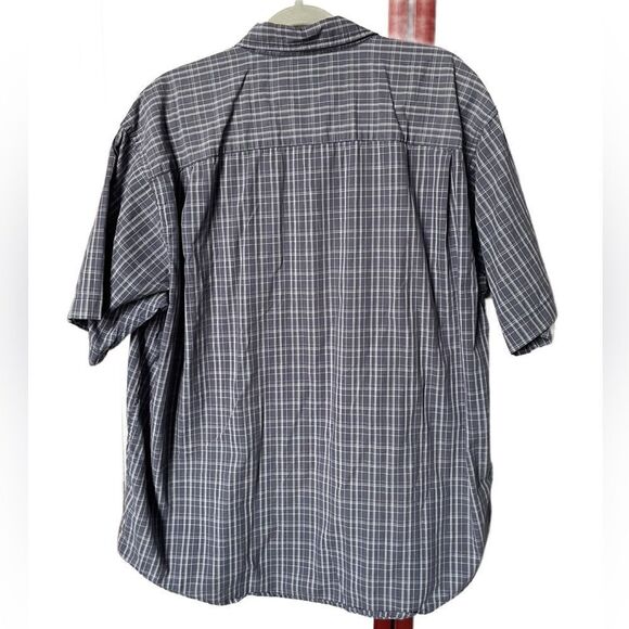 Wrangler Men’s 90’s Vintage Blue & White Plaid Button Down Top (Size: XL) - Picture 6 of 7